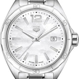 Buy Shop Tag Heuer Formula 1 Quartz Mother of Pearl White Dial Silver Steel Strap Watch for Women - WBJ1418.BA0664 USA Online
