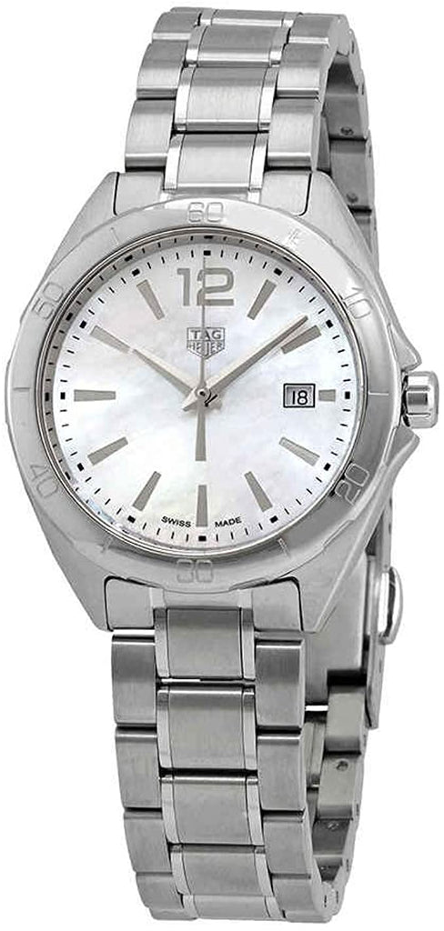 Buy Shop Tag Heuer Formula 1 Quartz Mother of Pearl White Dial Silver Steel Strap Watch for Women - WBJ1418.BA0664 USA Online