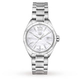 Buy Shop Tag Heuer Formula 1 Quartz Mother of Pearl White Dial Silver Steel Strap Watch for Women - WBJ1418.BA0664 USA Online