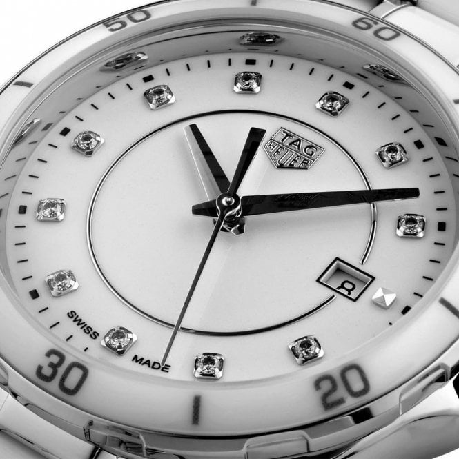 Buy Shop Tag Heuer Formula 1 Diamonds White Dial Two Tone Steel Strap Watch for Women - WBJ141AD.BA0974 USA Online