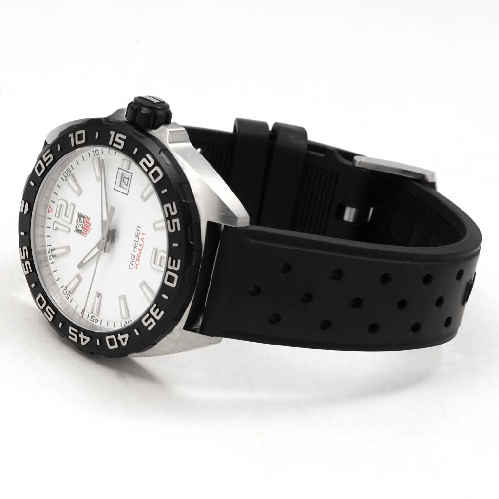Buy Shop Tag Heuer Formula 1 Quartz White Dial Black Rubber Strap Watch for Men - WAZ1111.FT8023 USA Online