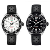 Buy Shop Tag Heuer Formula 1 Quartz White Dial Black Rubber Strap Watch for Men - WAZ1111.FT8023 USA Online