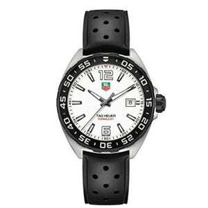 Buy Shop Tag Heuer Formula 1 Quartz White Dial Black Rubber Strap Watch for Men - WAZ1111.FT8023 USA Online
