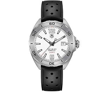 Buy Shop Tag Heuer Formula 1 Quartz White Dial Black Rubber Strap Watch for Men - WAZ2114.FT8023 USA Online