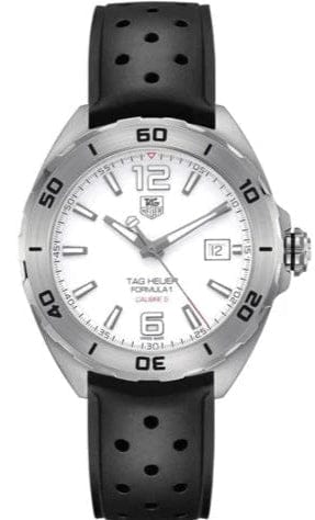 Buy Shop Tag Heuer Formula 1 Quartz White Dial Black Rubber Strap Watch for Men - WAZ2114.FT8023 USA Online
