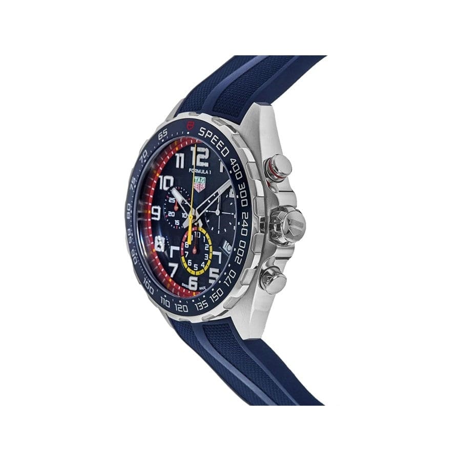 Buy Shop Tag Heuer Formula 1 Red Bull Racing Chronograph Blue Dial Blue Rubber Strap Watch for Men - CAZ101AL.FT8052 USA Online