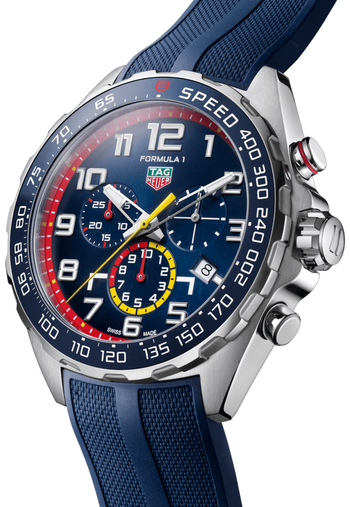 Buy Shop Tag Heuer Formula 1 Red Bull Racing Chronograph Blue Dial Blue Rubber Strap Watch for Men - CAZ101AL.FT8052 USA Online