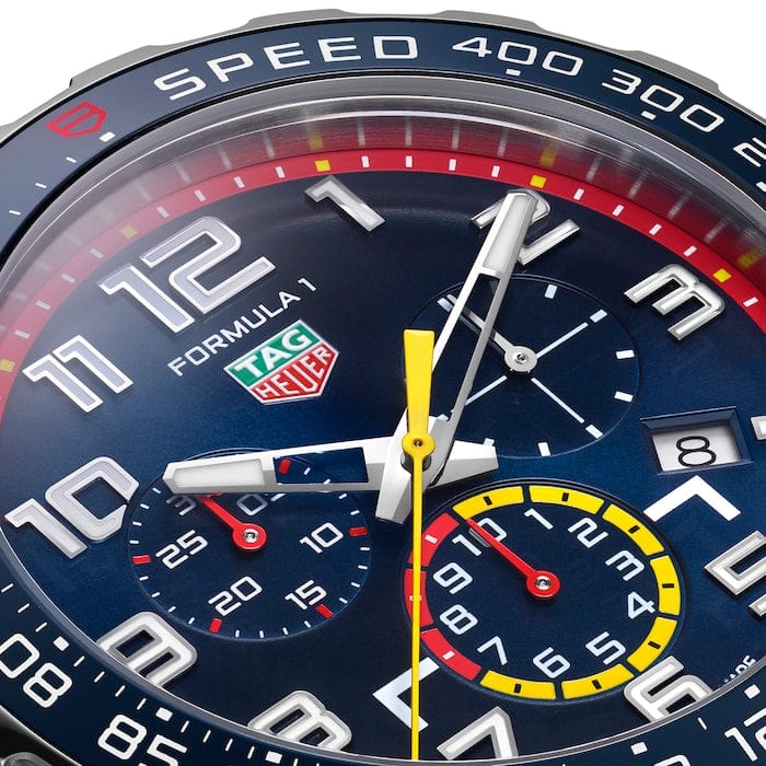 Buy Shop Tag Heuer Formula 1 Red Bull Racing Chronograph Blue Dial Blue Rubber Strap Watch for Men - CAZ101AL.FT8052 USA Online