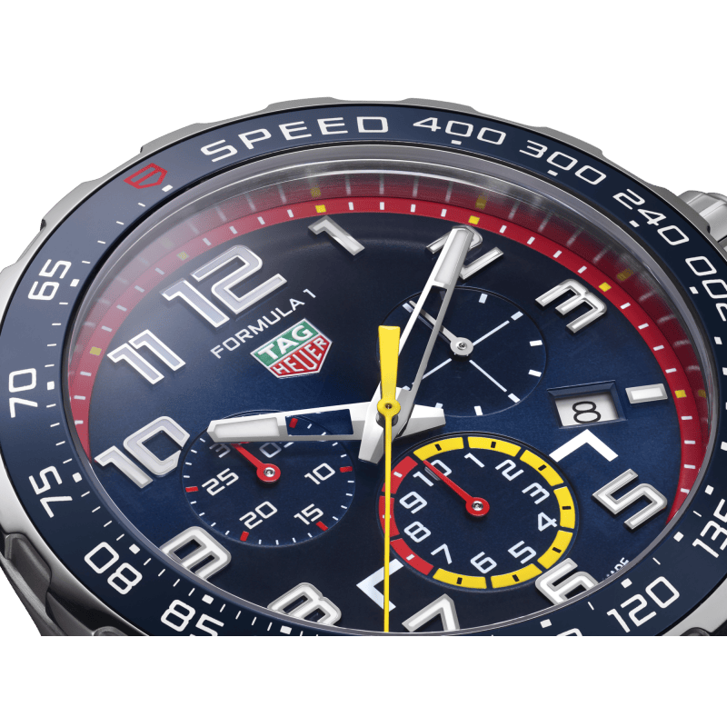 Buy Shop Tag Heuer Formula 1 Red Bull Racing Chronograph Blue Dial Blue Rubber Strap Watch for Men - CAZ101AL.FT8052 USA Online