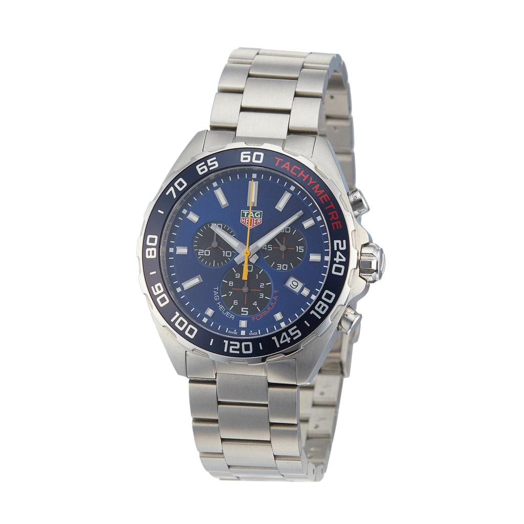 Buy Shop Tag Heuer Formula 1 Red Bull Racing Chronograph Blue Dial Silver Steel Strap Watch for Men - CAZ101AK.BA0842 USA Online