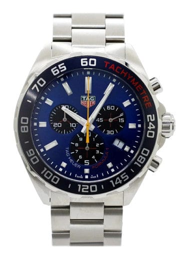 Buy Shop Tag Heuer Formula 1 Red Bull Racing Chronograph Blue Dial Silver Steel Strap Watch for Men - CAZ101AK.BA0842 USA Online