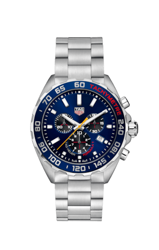 Buy Shop Tag Heuer Formula 1 Red Bull Racing Chronograph Blue Dial Silver Steel Strap Watch for Men - CAZ101AK.BA0842 USA Online