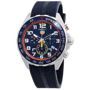 Buy Shop Tag Heuer Formula 1 Red Bull Racing Chronograph Blue Dial Blue Rubber Strap Watch for Men - CAZ101AL.FT8052 USA Online