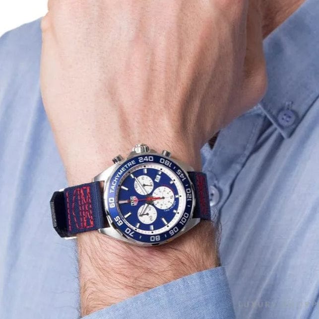 Buy Shop Tag Heuer Formula 1 Redbull Edition Chronograph Blue Dial Blue NATO Strap Watch for Men - CAZ1018.FC8213 USA Online