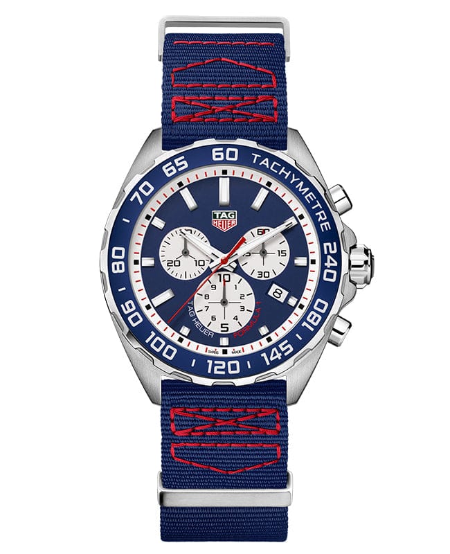 Buy Shop Tag Heuer Formula 1 Redbull Edition Chronograph Blue Dial Blue NATO Strap Watch for Men - CAZ1018.FC8213 USA Online