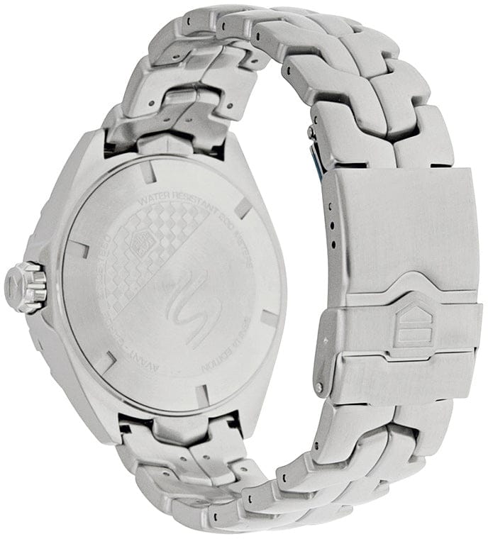 Buy Shop Tag Heuer Formula 1 Senna Limited Edition Black Dial Silver Steel Strap Watch for Men - WAZ1012.BA0883 USA Online