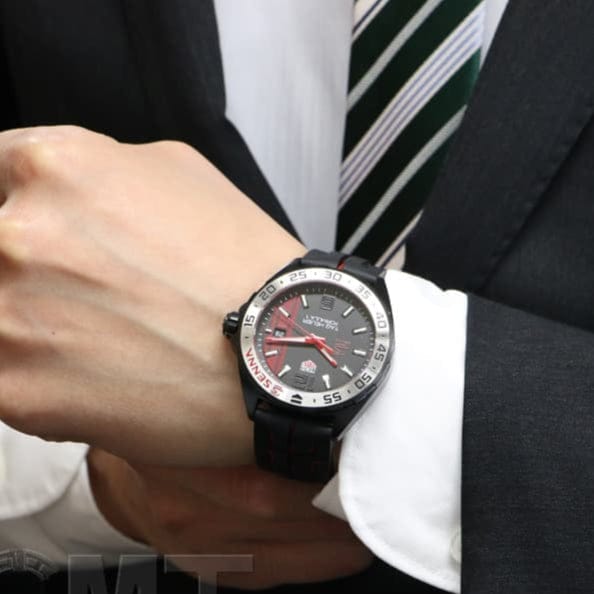 Buy Shop Tag Heuer Formula 1 Senna Special Edition Black Dial Two Tone Rubber Strap Watch for Men - WAZ1014.FT8027 USA Online