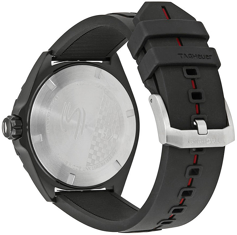 Buy Shop Tag Heuer Formula 1 Senna Special Edition Black Dial Two Tone Rubber Strap Watch for Men - WAZ1014.FT8027 USA Online