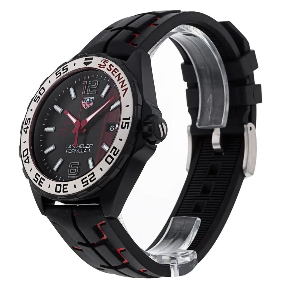 Buy Shop Tag Heuer Formula 1 Senna Special Edition Black Dial Two Tone Rubber Strap Watch for Men - WAZ1014.FT8027 USA Online