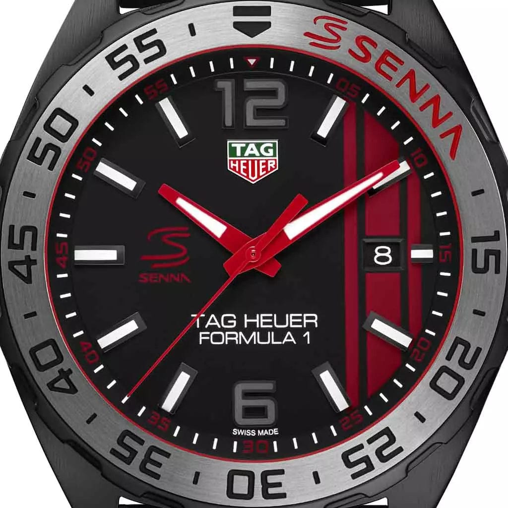Buy Shop Tag Heuer Formula 1 Senna Special Edition Black Dial Two Tone Rubber Strap Watch for Men - WAZ1014.FT8027 USA Online