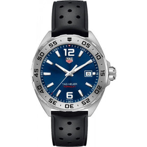 Buy Shop Tag Heuer Formula 1 Quartz Blue Dial Black Rubber Strap Watch for Men - WAZ1118.FT8023 USA Online