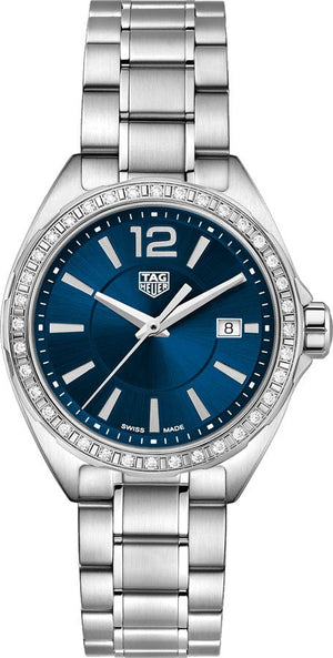 Tag Heuer Formula 1 Diamonds Blue Dial Silver Steel Strap Watch for Women - WBJ1416.BA0664