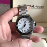 Buy Shop Tag Heuer Formula 1 White Dial Silver Steel Strap Watch for Men - WAZ1111.BA0875 USA Online