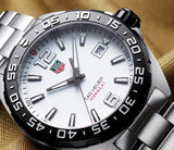 Buy Shop Tag Heuer Formula 1 White Dial Silver Steel Strap Watch for Men - WAZ1111.BA0875 USA Online