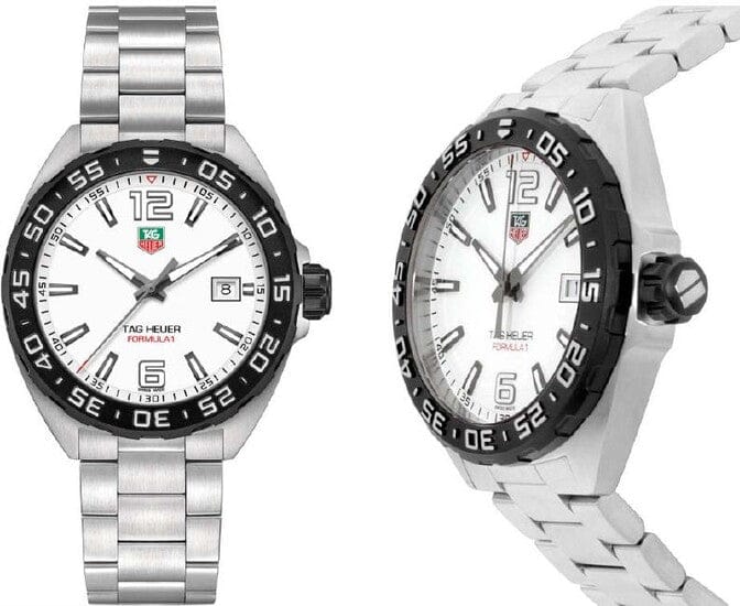 Buy Shop Tag Heuer Formula 1 White Dial Silver Steel Strap Watch for Men - WAZ1111.BA0875 USA Online