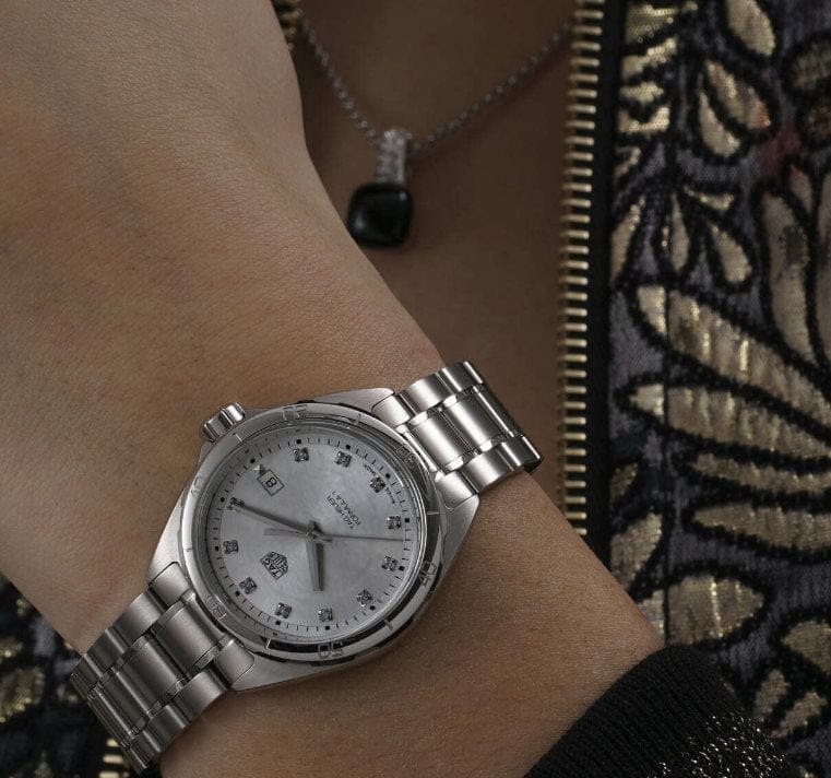 Buy Shop Tag Heuer Formula 1 White Mother of Pearl Dial Silver Steel Strap Watch for Women - WBJ1319.BA0666 USA Online