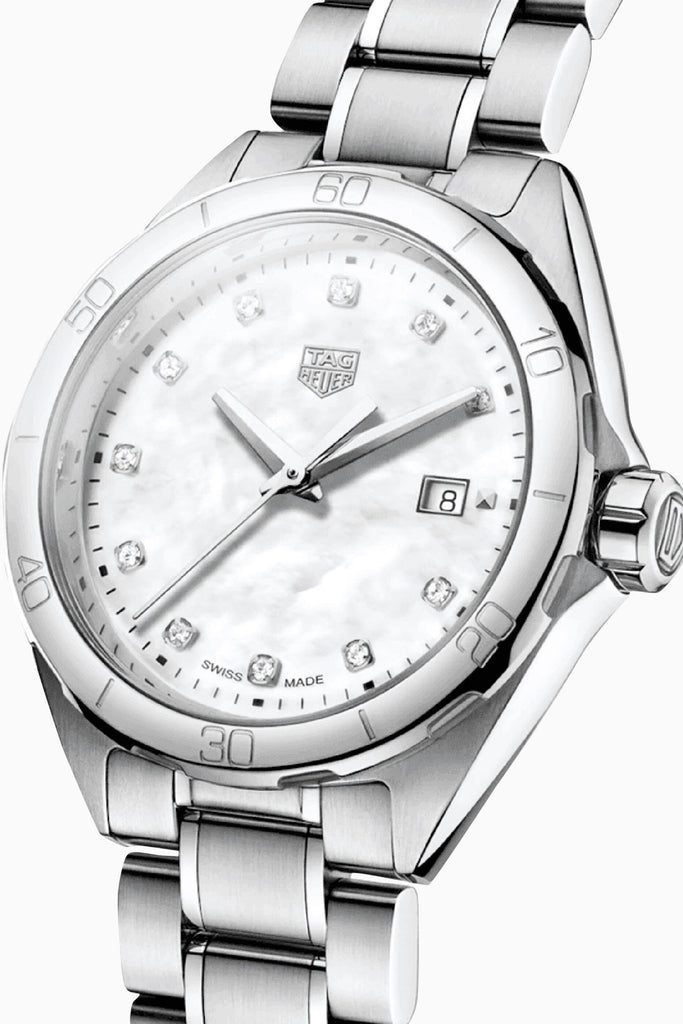 Buy Shop Tag Heuer Formula 1 White Mother of Pearl Dial Silver Steel Strap Watch for Women - WBJ1319.BA0666 USA Online