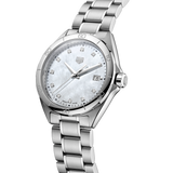 Buy Shop Tag Heuer Formula 1 White Mother of Pearl Dial Silver Steel Strap Watch for Women - WBJ1319.BA0666 USA Online