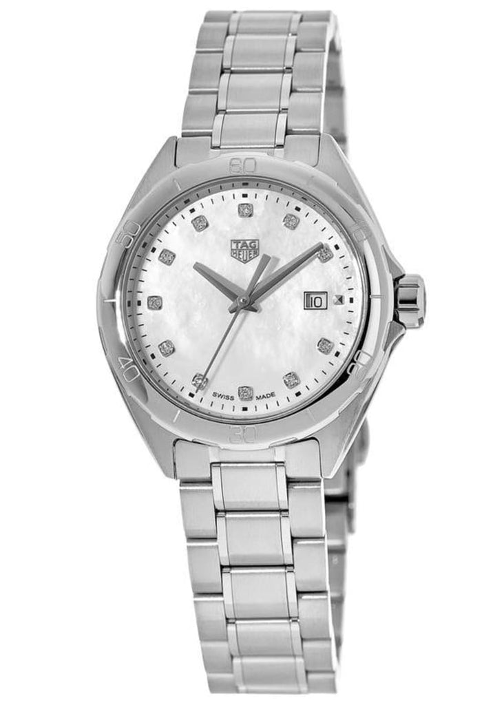 Buy Shop Tag Heuer Formula 1 White Mother of Pearl Dial Silver Steel Strap Watch for Women - WBJ1319.BA0666 USA Online