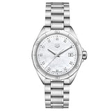 Buy Shop Tag Heuer Formula 1 White Mother of Pearl Dial Silver Steel Strap Watch for Women - WBJ1319.BA0666 USA Online