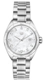 Buy Shop Tag Heuer Formula 1 White Mother of Pearl Dial Silver Steel Strap Watch for Women - WBJ1319.BA0666 USA Online