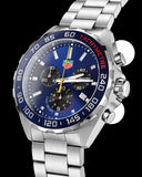 Buy Shop Tag Heuer Formula 1 Red Bull Racing Chronograph Blue Dial Silver Steel Strap Watch for Men - CAZ101AK.BA0842 USA Online