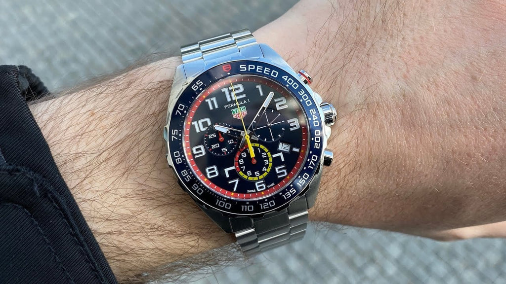 Buy Shop Tag Heuer Formula 1 x Red Bull Racing Chronograph Blue Dial Silver Steel Strap Watch for Men - CAZ101AL.BA0842 USA Online