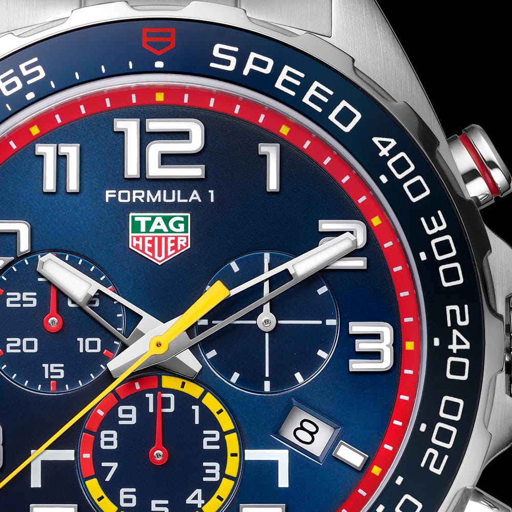 Buy Shop Tag Heuer Formula 1 x Red Bull Racing Chronograph Blue Dial Silver Steel Strap Watch for Men - CAZ101AL.BA0842 USA Online