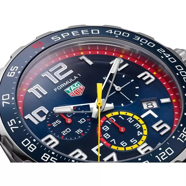 Buy Shop Tag Heuer Formula 1 x Red Bull Racing Chronograph Blue Dial Silver Steel Strap Watch for Men - CAZ101AL.BA0842 USA Online