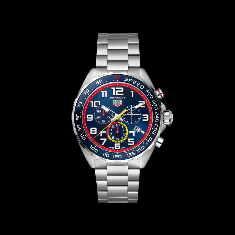 Buy Shop Tag Heuer Formula 1 x Red Bull Racing Chronograph Blue Dial Silver Steel Strap Watch for Men - CAZ101AL.BA0842 USA Online