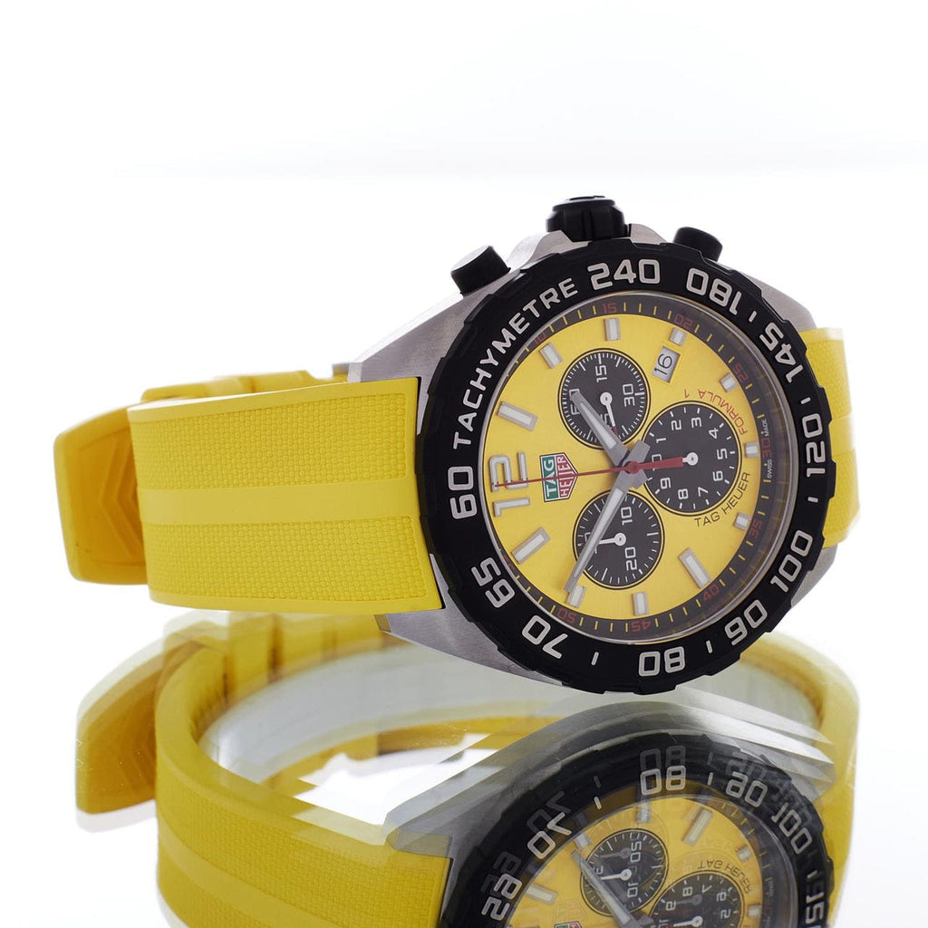 Buy Shop Tag Heuer Formula 1 Yellow Dial Watch for Men - CAZ101AM.FT8054 USA Online
