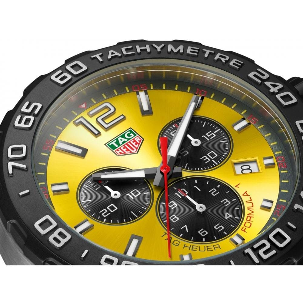 Buy Shop Tag Heuer Formula 1 Yellow Dial Watch for Men - CAZ101AM.FT8054 USA Online