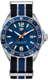 Buy Shop Tag Heuer Formula 1 Quartz Blue Dial Two Tone NATO Strap Watch for Men - WAZ1010.FC8197 USA Online