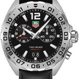 Buy Shop Tag Heuer Formula 1 Alarm Quartz Black Dial Black Rubber Strap Watch for Men - WAZ111A.FT8023 USA Online