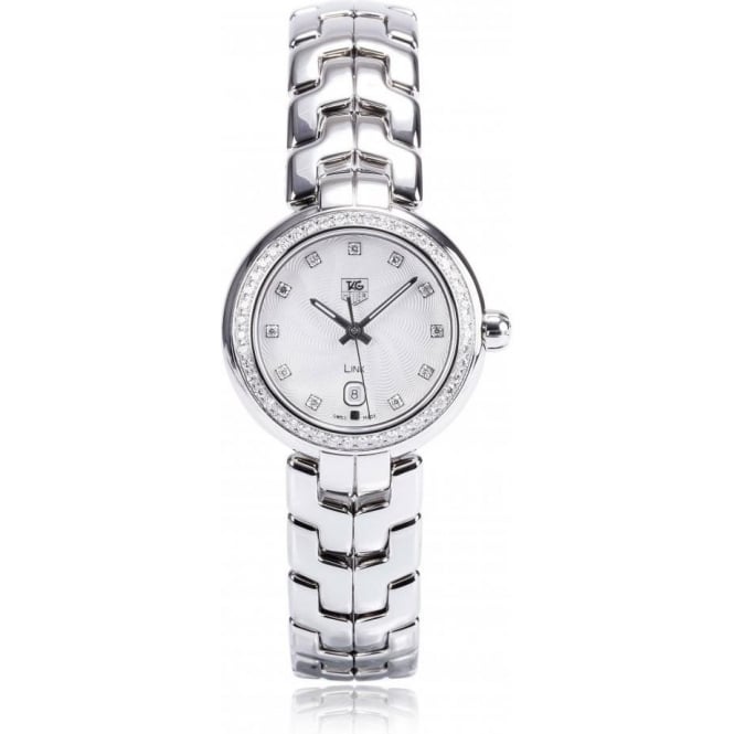 Buy Shop Tag Heuer Link Diamonds Silver Dial Silver Steel Strap Watch for Women - WAT1414.BA0954 USA Online