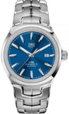 Buy Shop Tag Heuer Link Automatic Blue Dial Silver Steel Strap Watch for Men - WBC2112.BA0603 USA Online