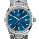 Buy Shop Tag Heuer Link Automatic Blue Dial Silver Steel Strap Watch for Men - WBC2112.BA0603 USA Online