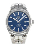 Buy Shop Tag Heuer Link Automatic Blue Dial Silver Steel Strap Watch for Men - WBC2112.BA0603 USA Online