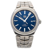 Buy Shop Tag Heuer Link Automatic Blue Dial Silver Steel Strap Watch for Men - WBC2112.BA0603 USA Online