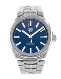 Buy Shop Tag Heuer Link Automatic Blue Dial Silver Steel Strap Watch for Men - WBC2112.BA0603 USA Online